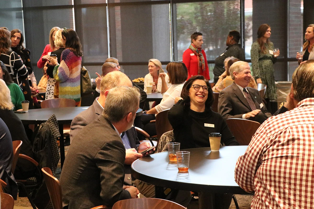 create-endowment OCCF Charitable Organization Endowment representatives network at our annual distribution event.