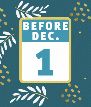 <p>Contact your IRA plan administrator before December 1 to allow time to transfer assets to the Community Foundation.</p>
<p style="font-size:13px;">Note: QCDs can only go into scholarship funds, nonprofit endowment funds and donor-designated funds. QCDs cannot go into donor-advised funds.</p> Holiday themed background with Before Dec. 1