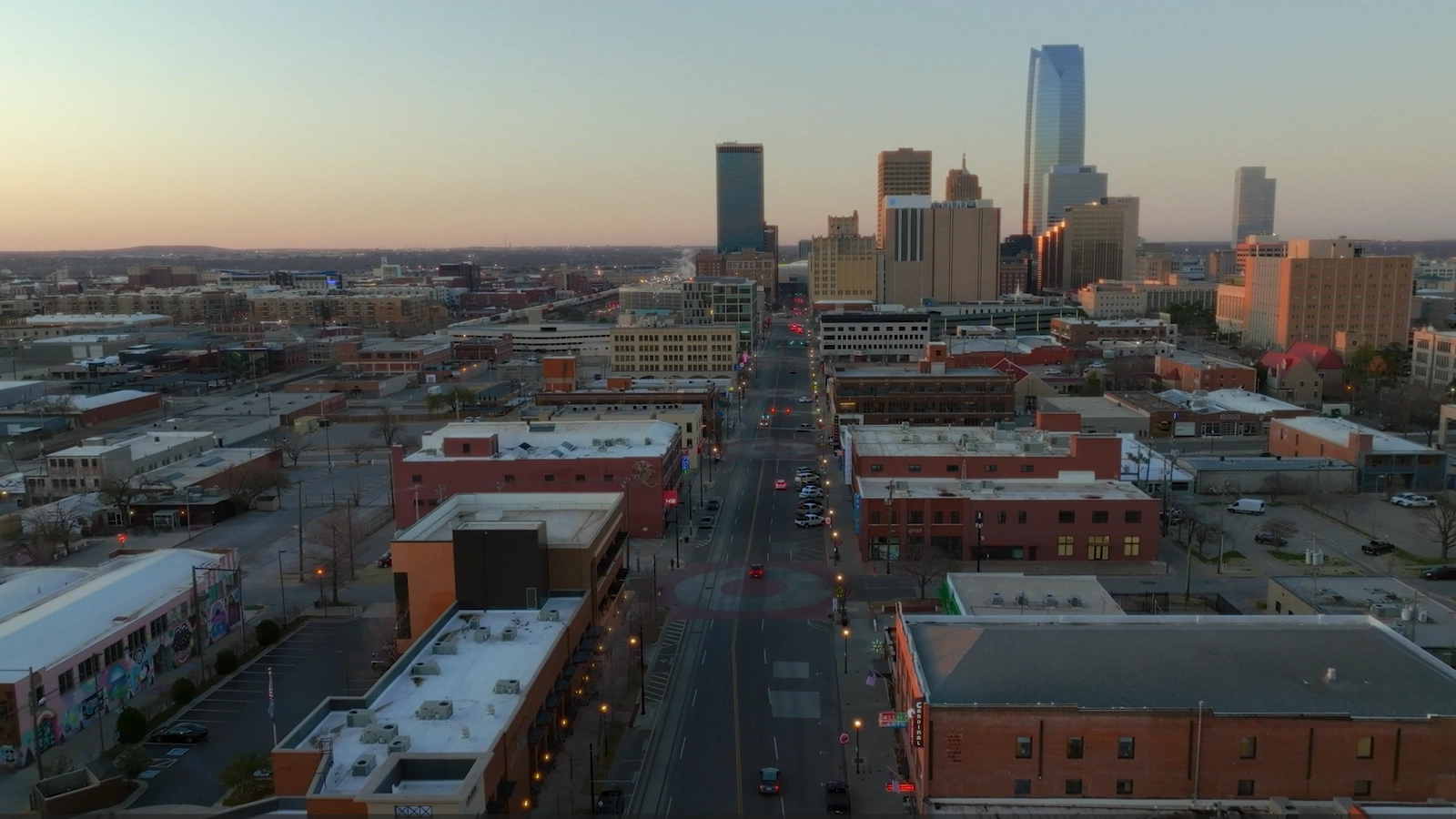 OKC Skyline Over Automobile Alley copy Image of the OKC Skyline from over Automobile Alley